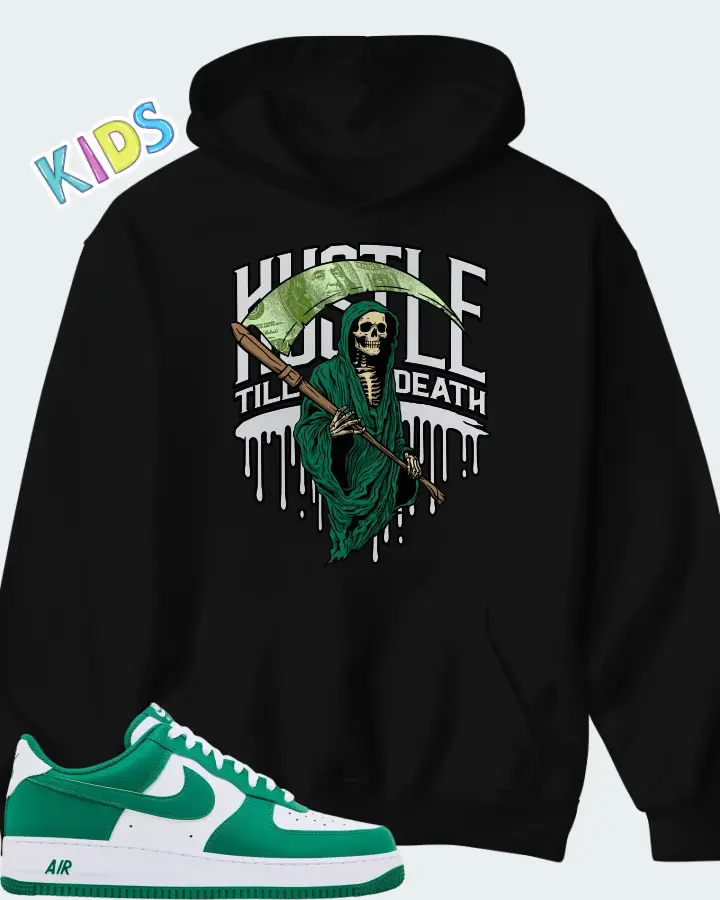 Nike Air Force 1 Low '07 Malachite White Matching Kid's Hoodie