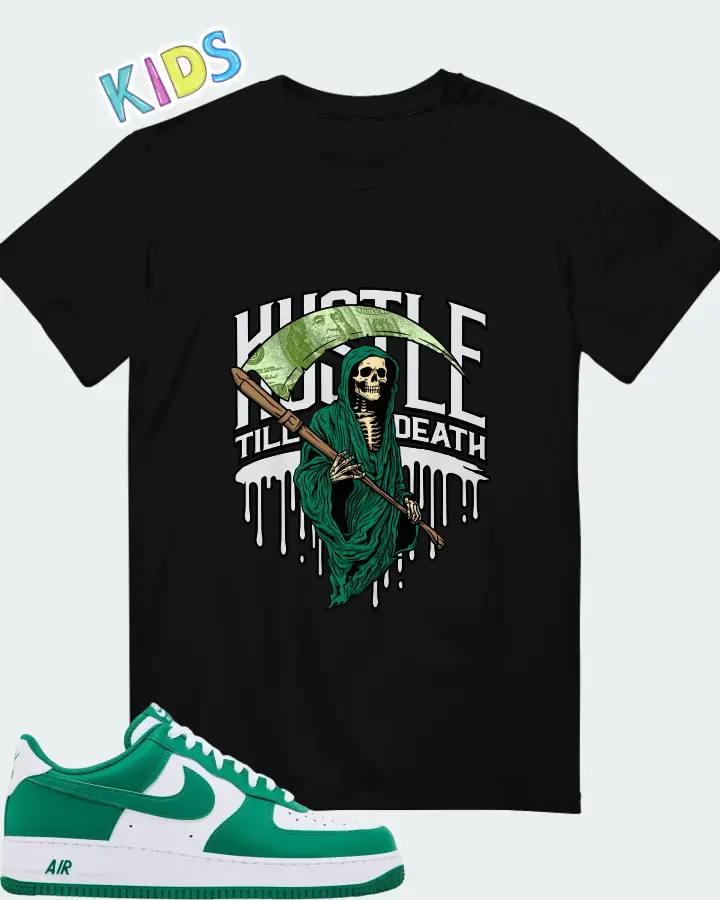 Nike Air Force 1 Low '07 Malachite White Matching Kid's T-Shirt