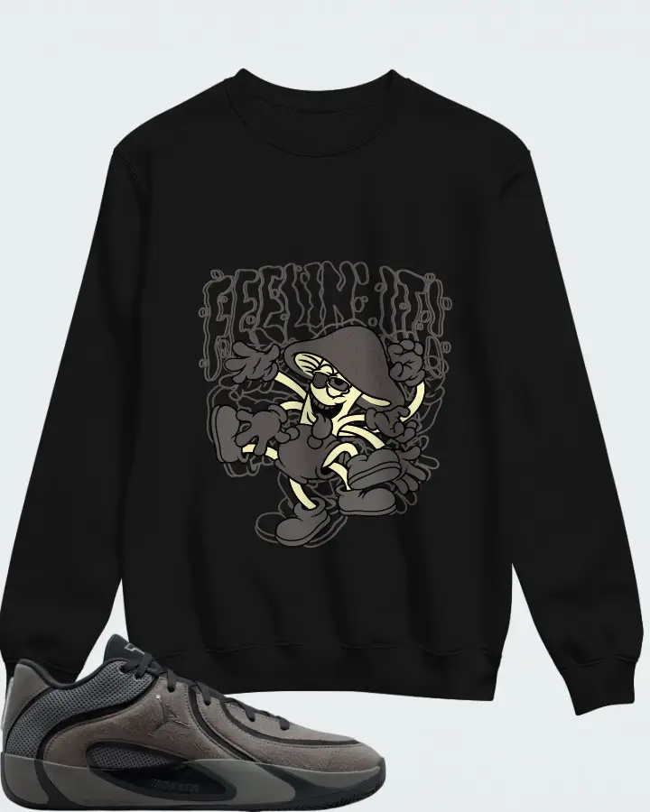 Air Jordan Tatum 4 Smoke Grey Matching Sweatshirt