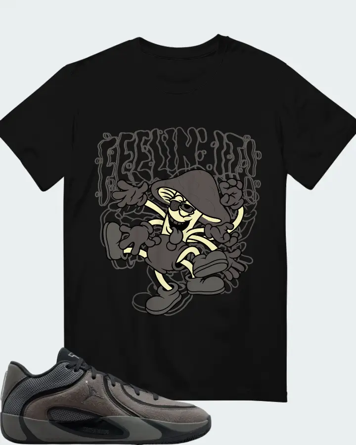 Air Jordan Tatum 4 Smoke Grey Matching T-Shirt