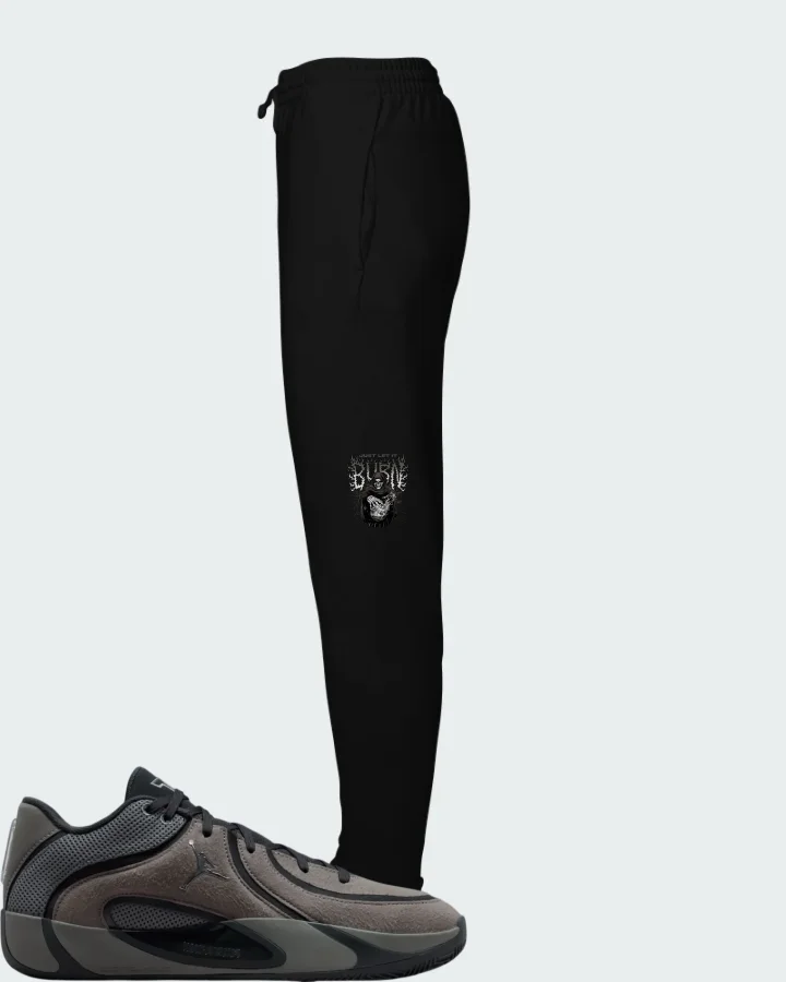 Air Jordan Tatum 4 Smoke Grey Matching Joggers