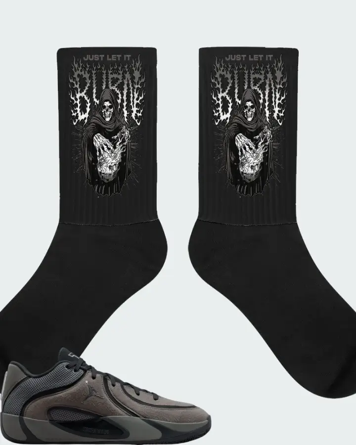 Air Jordan Tatum 4 Smoke Grey Matching Socks