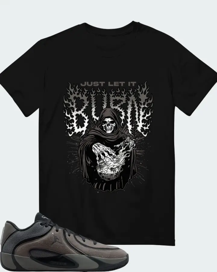 Air Jordan Tatum 4 Smoke Grey Matching T-Shirt