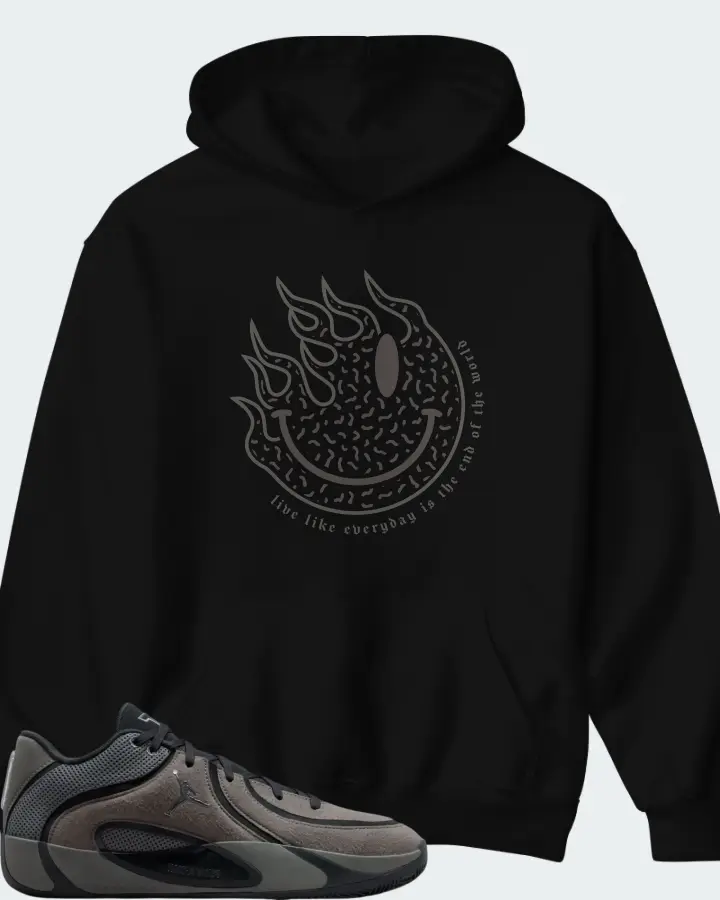 Air Jordan Tatum 4 Smoke Grey Matching Hoodie