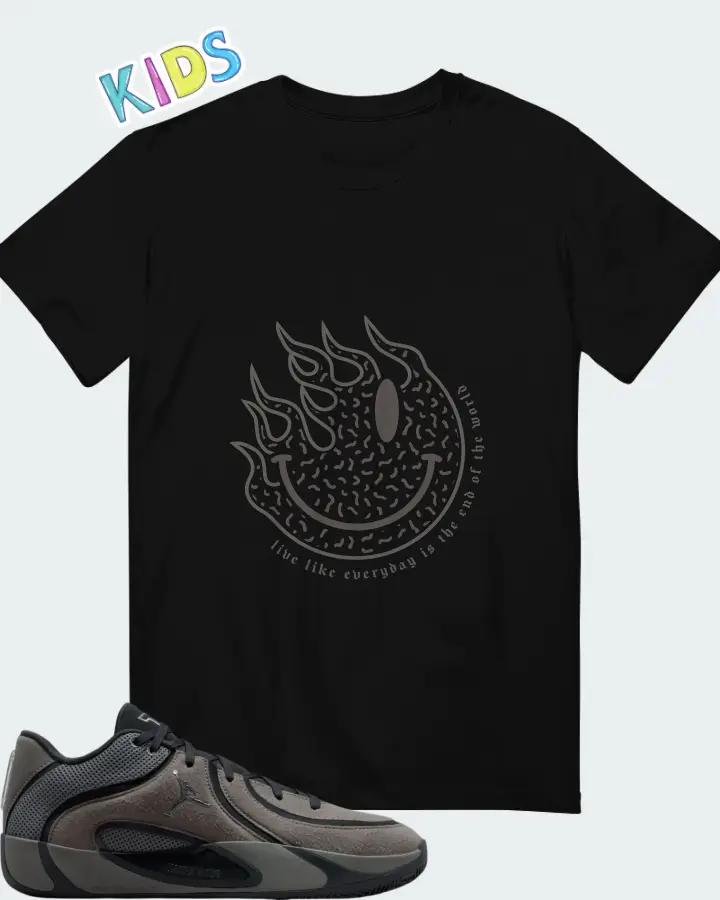 Air Jordan Tatum 4 Smoke Grey Matching Kid's T-Shirt