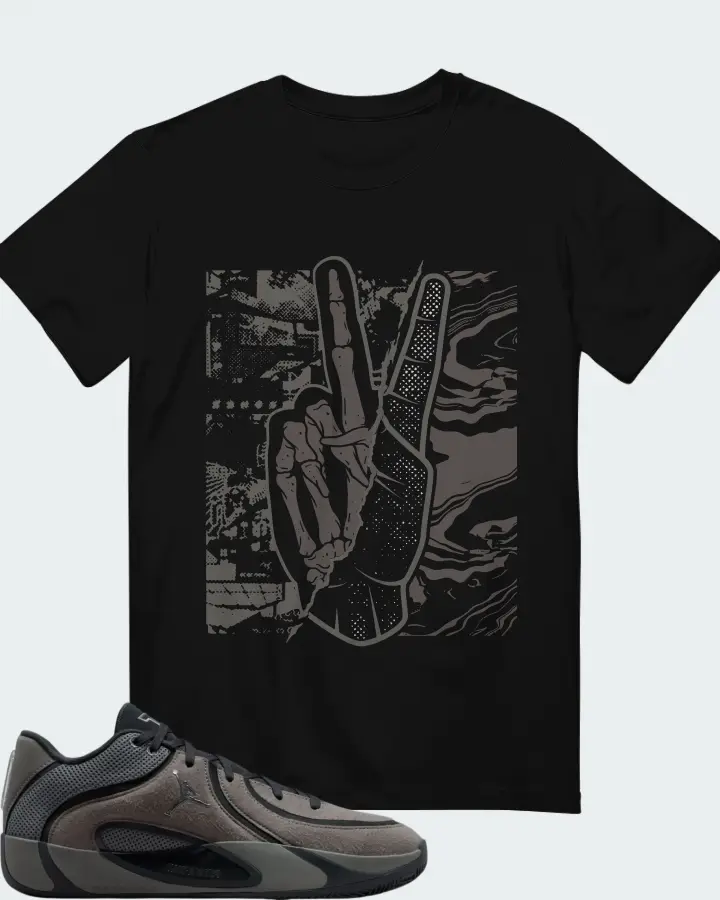Air Jordan Tatum 4 Smoke Grey Matching T-Shirt