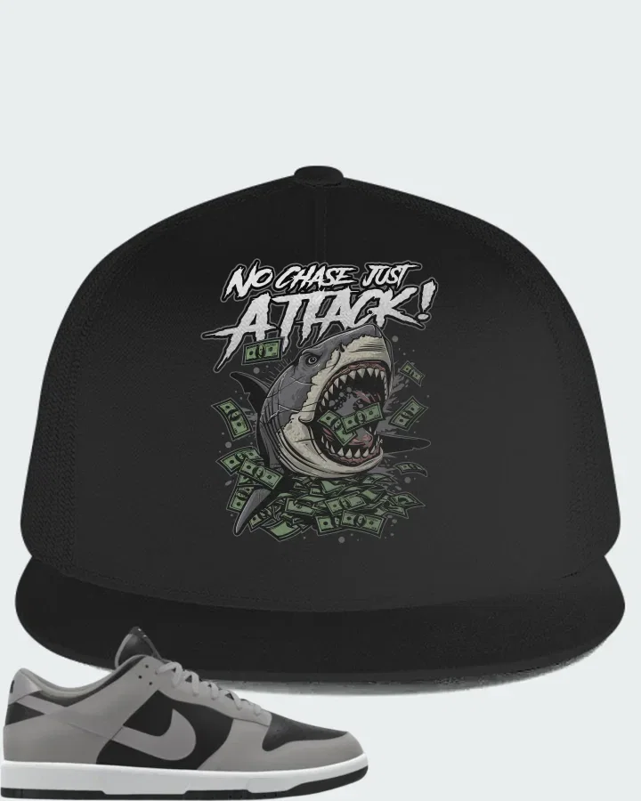 Nike Dunk Low By You Custom Black Grey Matching Hat