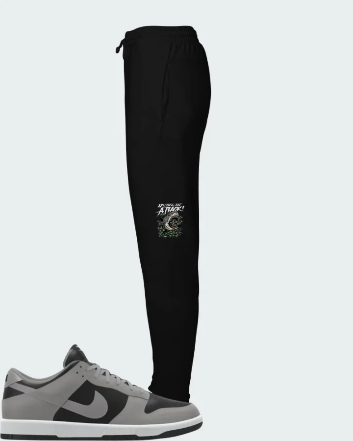 Nike Dunk Low By You Custom Black Grey Matching Joggers