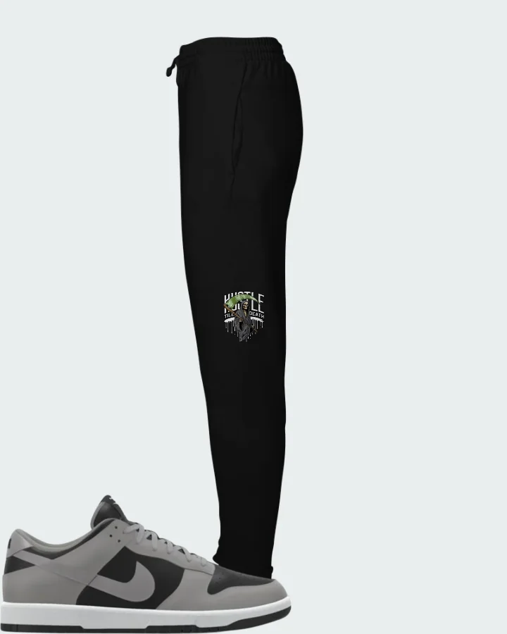 Nike Dunk Low By You Custom Black Grey Matching Joggers