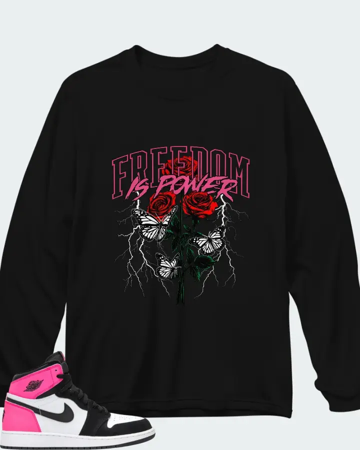 Air Jordan 1 Retro High GG Valentine's Day Matching Long Sleeve T-Shirt