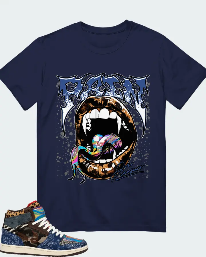 Air Jordan 1 High Multicolor Matching T-Shirt
