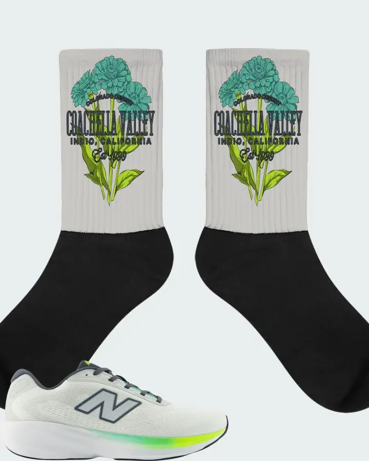 New Balance Fresh Foam 680v9 Reflection Grey Matter Alkaline Green Matching Socks