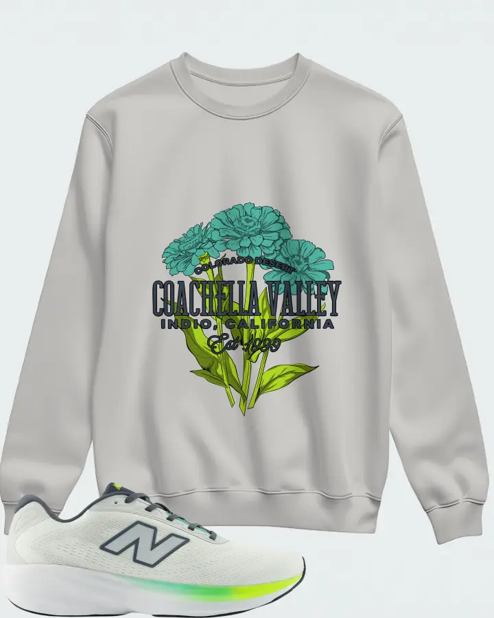 New Balance Fresh Foam 680v9 Reflection Grey Matter Alkaline Green Matching Sweatshirt