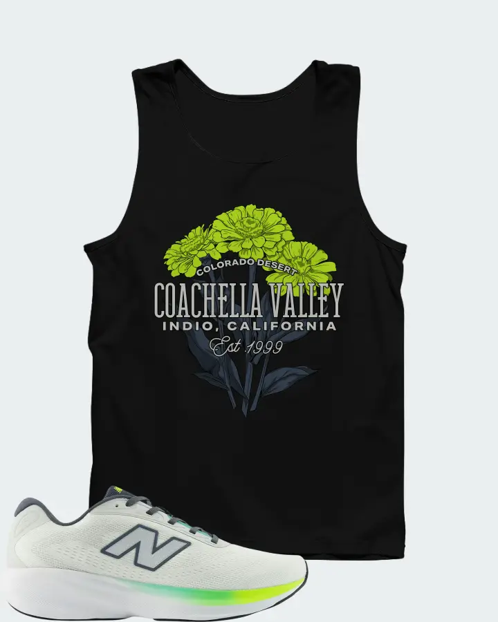 New Balance Fresh Foam 680v9 Reflection Grey Matter Alkaline Green Matching Tank Top