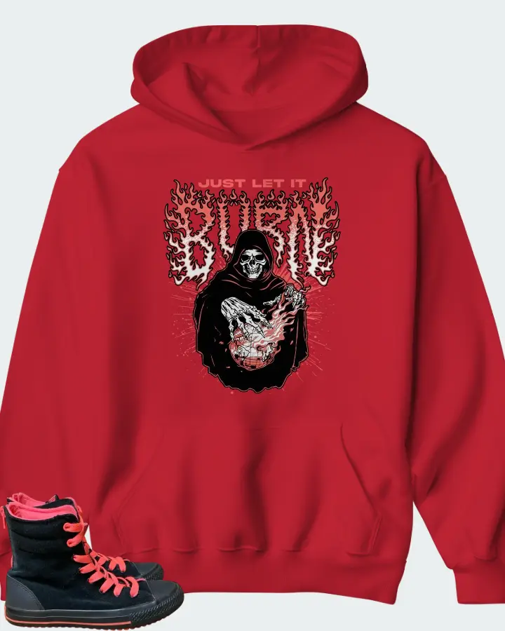 Converse Chuck Taylor high top Black Pink Matching Hoodie