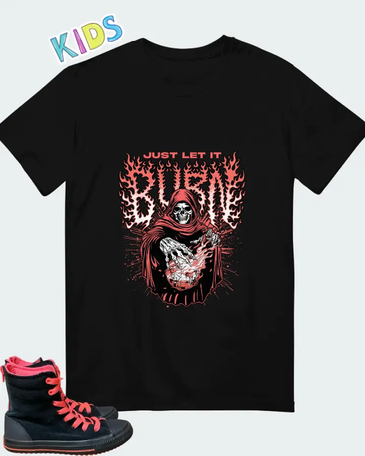Converse Chuck Taylor high top Black Pink Matching Kid's T-Shirt