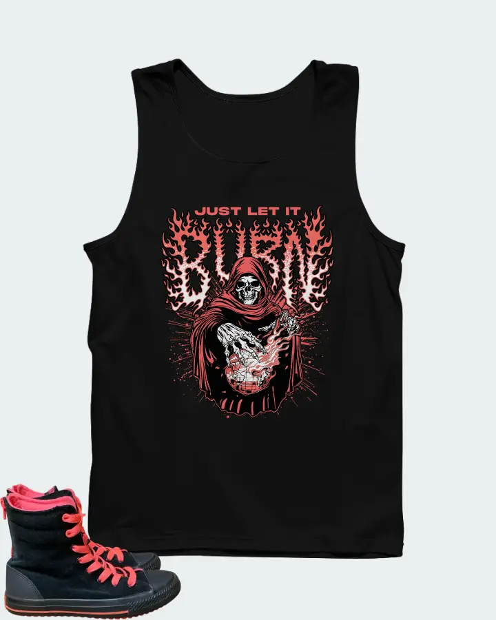 Converse Chuck Taylor high top Black Pink Matching Tank Top