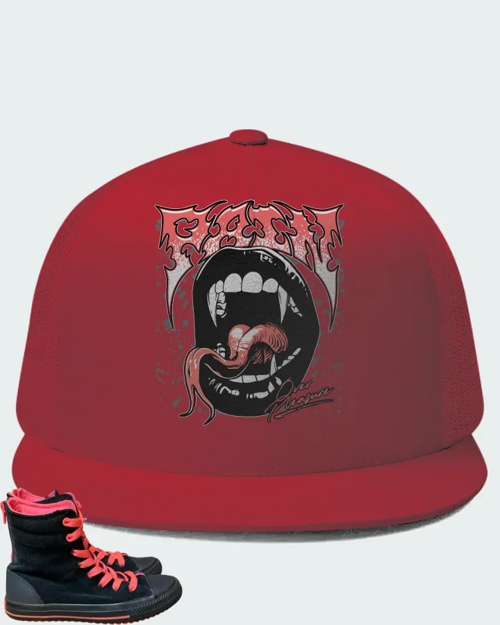 Converse Chuck Taylor high top Black Pink Matching Hat
