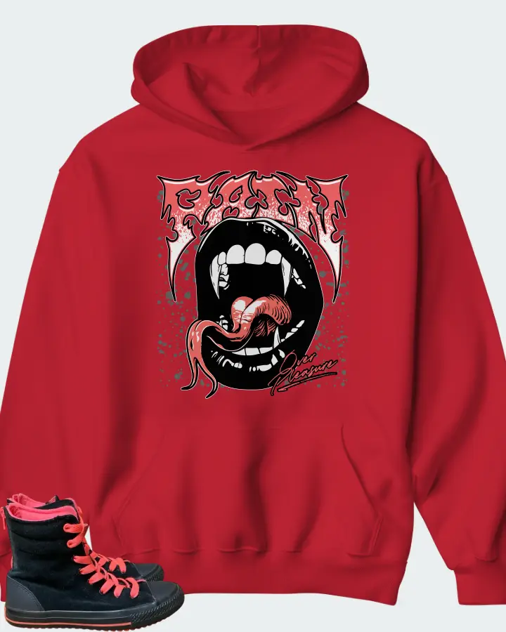 Converse Chuck Taylor high top Black Pink Matching Hoodie