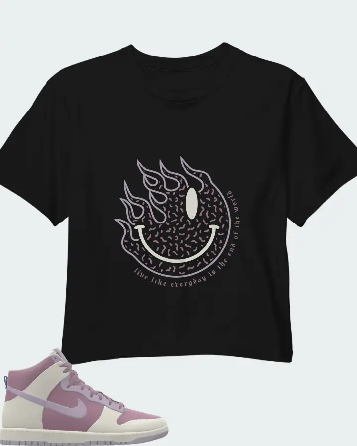 Nike Dunk High By You Sail Orchid Matching Crop Top
