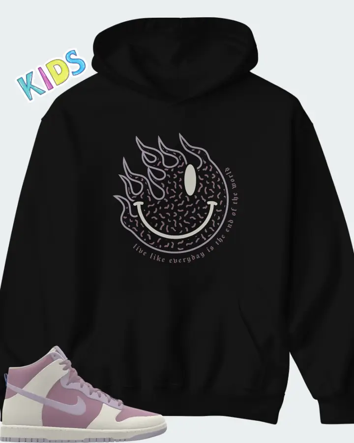 Nike Dunk High By You Sail Orchid Matching Kid's Hoodie