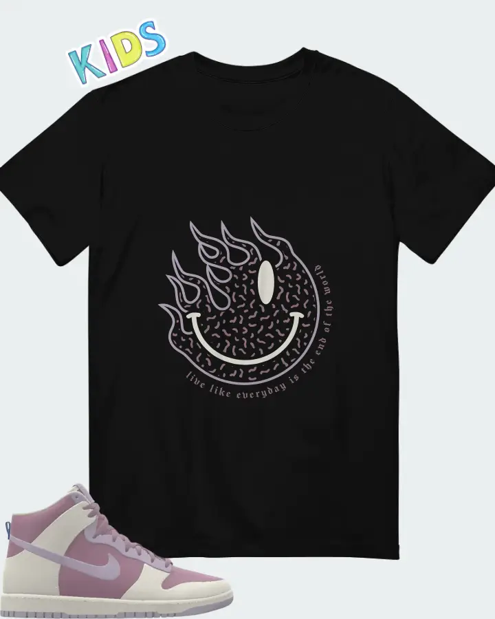 Nike Dunk High By You Sail Orchid Matching Kid's T-Shirt