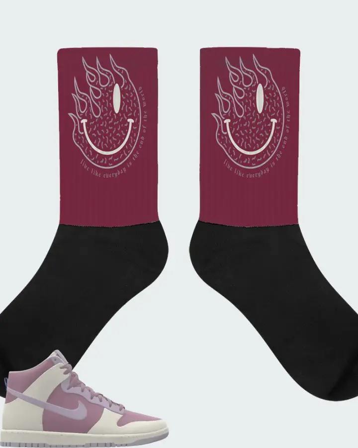 Nike Dunk High By You Sail Orchid Matching Socks