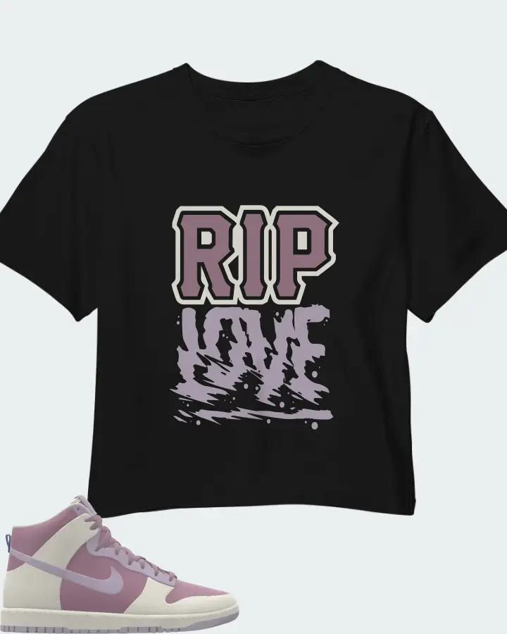 Nike Dunk High By You Sail Orchid Matching Crop Top