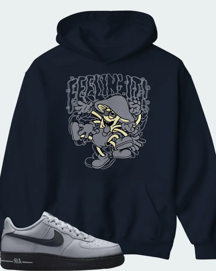 Nike Air Force 1 Wolf Grey Matching Hoodie
