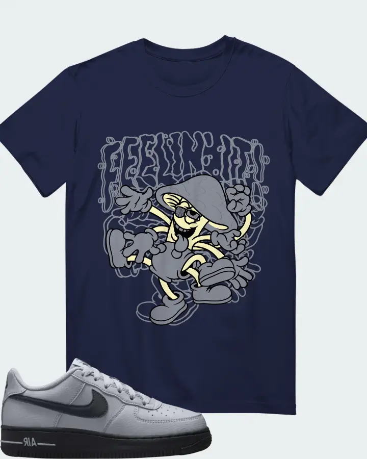 Nike Air Force 1 Wolf Grey Matching T-Shirt