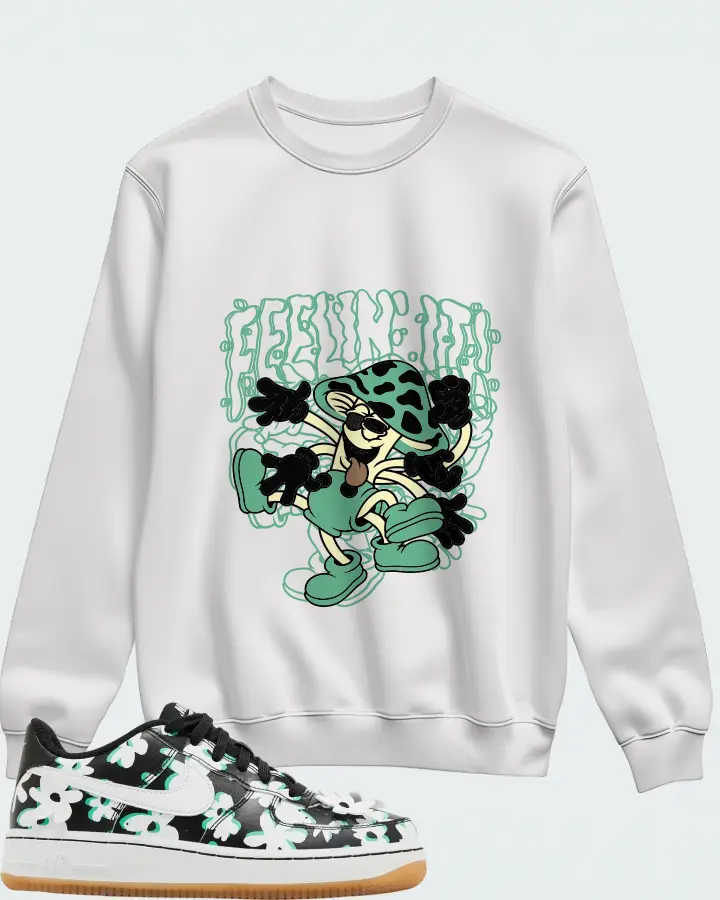 Nike Air Force 1 LV8 Flower Power Matching Sweatshirt