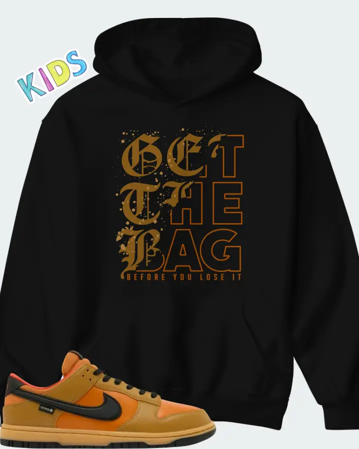 Nike Dunk Low GORE-TEX Wheat Ceramic Matching Kid's Hoodie