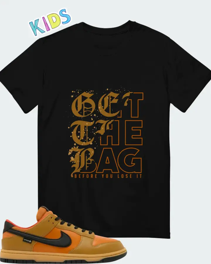 Nike Dunk Low GORE-TEX Wheat Ceramic Matching Kid's T-Shirt