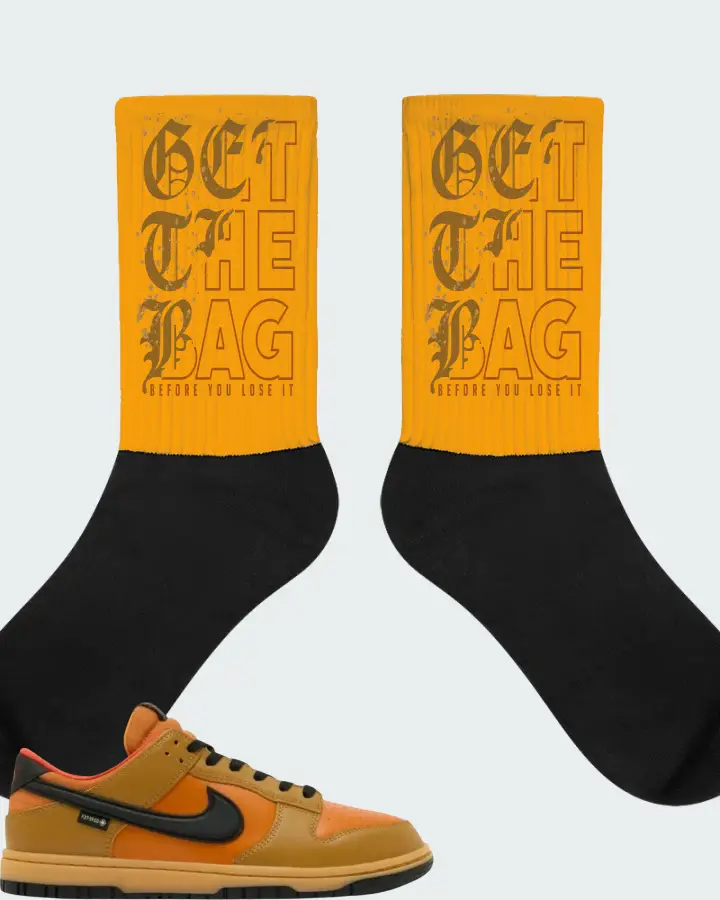 Nike Dunk Low GORE-TEX Wheat Ceramic Matching Socks