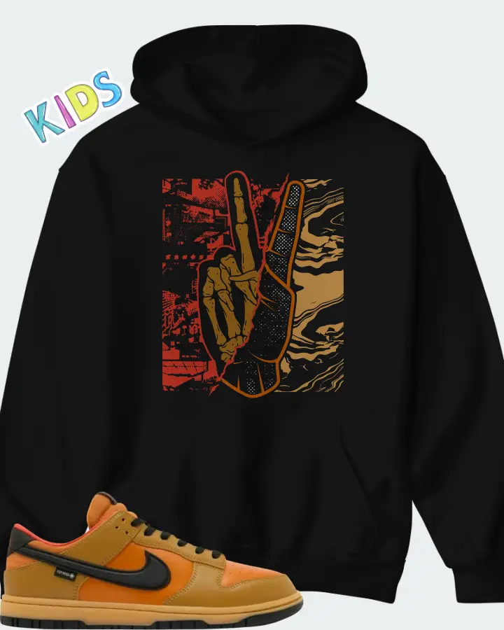 Nike Dunk Low GORE-TEX Wheat Ceramic Matching Kid's Hoodie