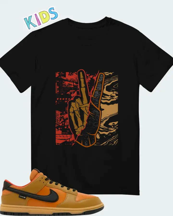 Nike Dunk Low GORE-TEX Wheat Ceramic Matching Kid's T-Shirt