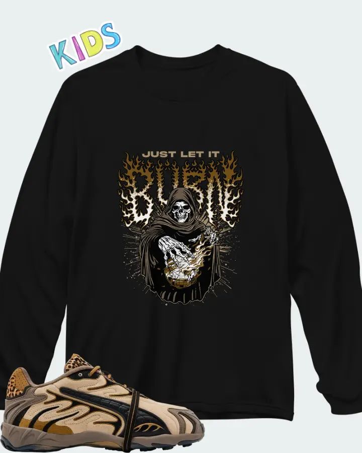 A$AP Rocky x Puma Inhale Leopard Matching Kid's Long Sleeve T-Shirt