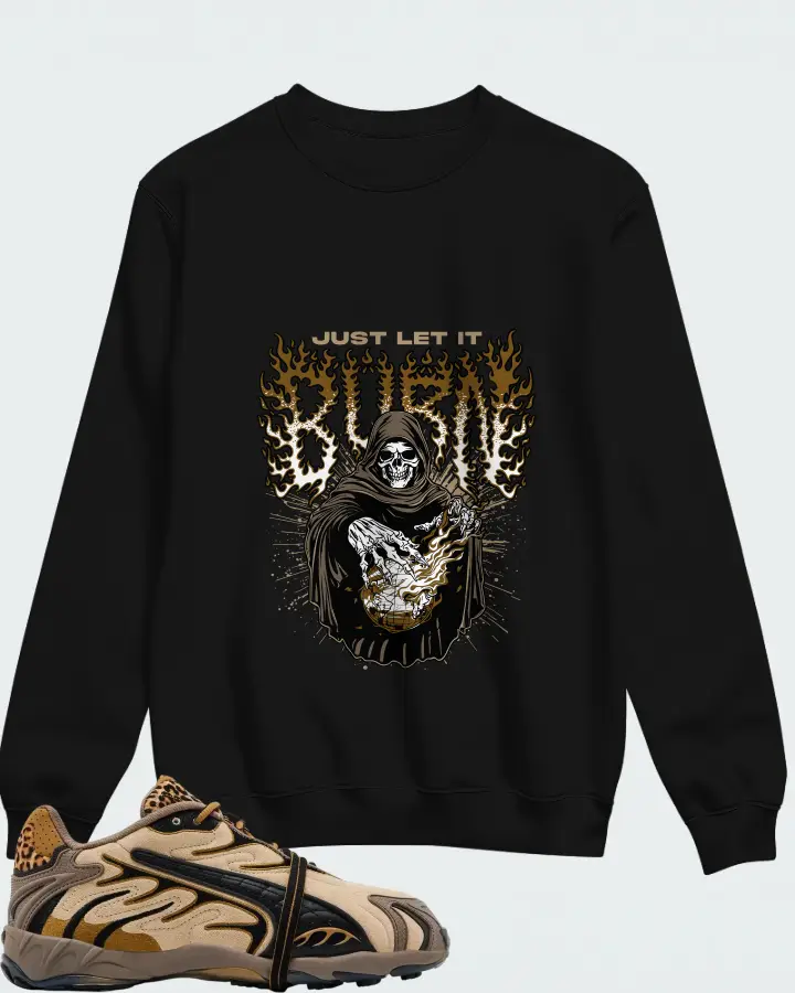 A$AP Rocky x Puma Inhale Leopard Matching Sweatshirt