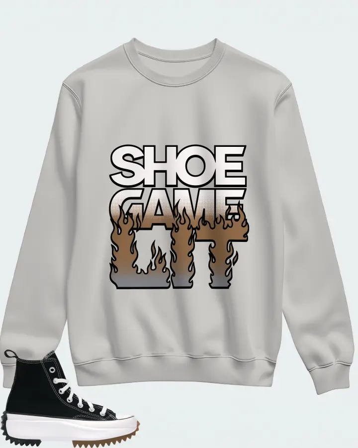 Converse Run Star Hike Hi Sneaker Matching Grey Sweatshirt - Shoe Game Lit Refreshed