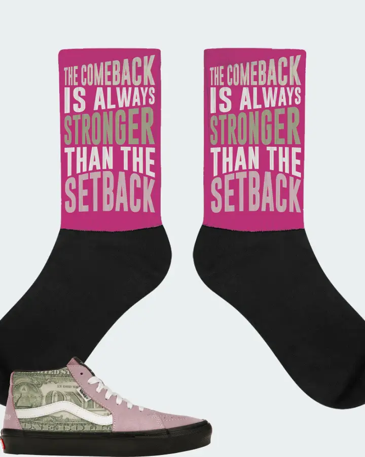 Vans Skate Grosso Mid Sneaker Matching Berry Socks - The Comeback