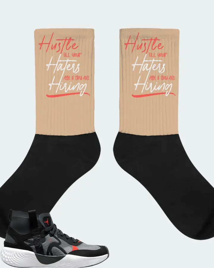 Jordan Delta 3 Mid Sneaker Matching Cream Socks - HUSTLE TILL YOUR HATERS ASK