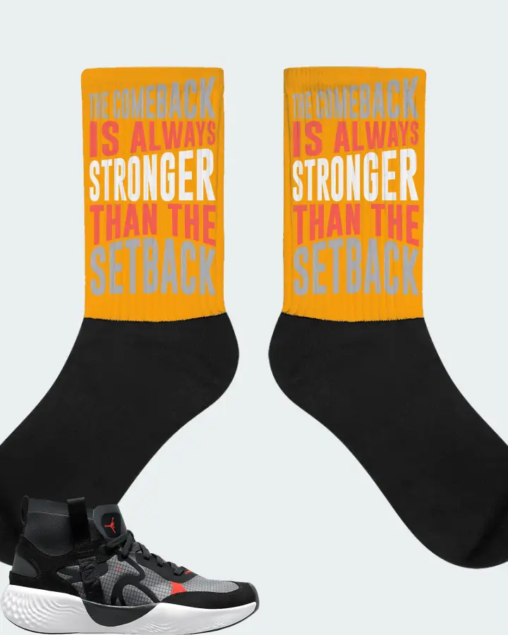 Jordan Delta 3 Mid Sneaker Matching Gold Socks - The Comeback