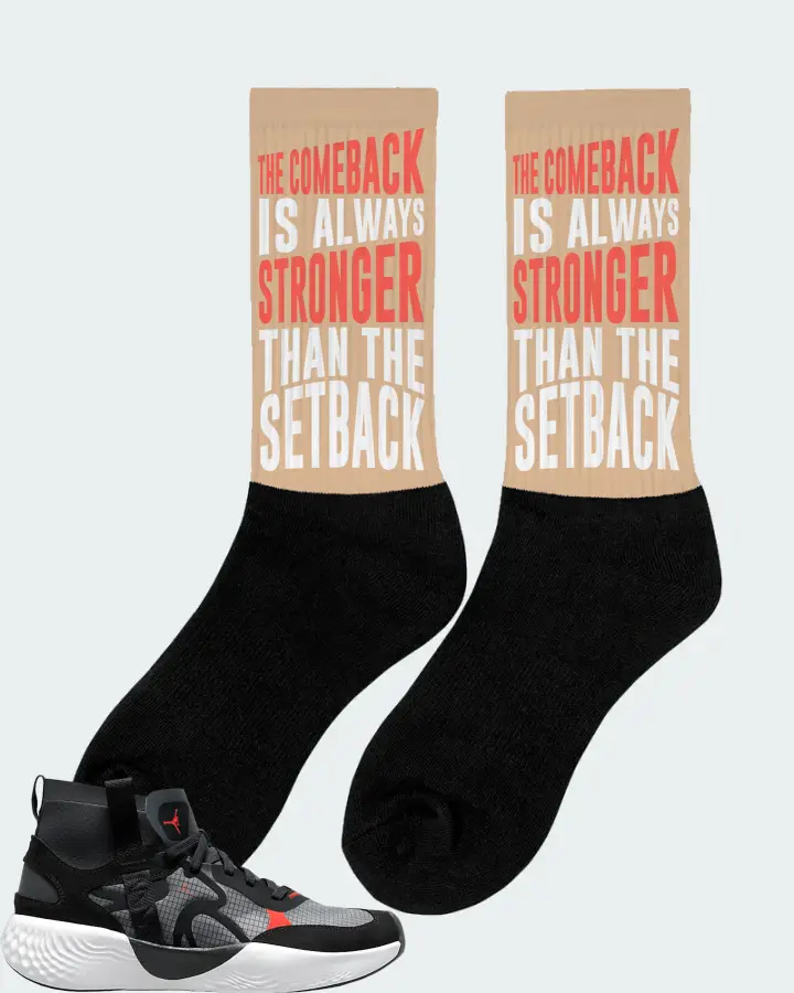 Jordan Delta 3 Mid Sneaker Matching Cream Socks (The Comeback) - View 3