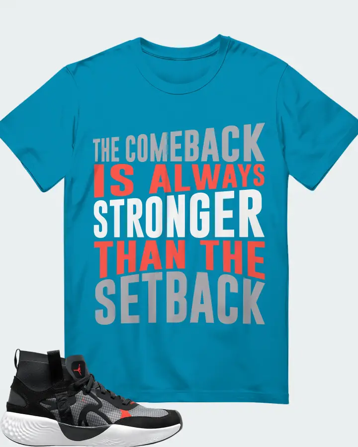 Jordan Delta 3 Mid Sneaker Matching Aqua T-Shirt - The Comeback