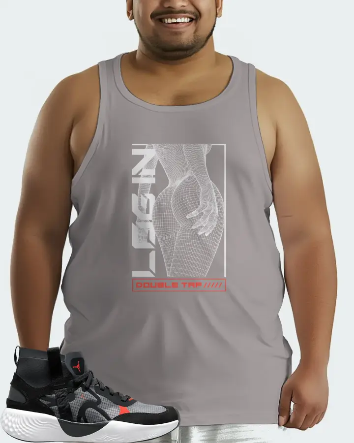 Jordan Delta 3 Mid Sneaker Matching Grey Tank Top (LOGIN) - View 6