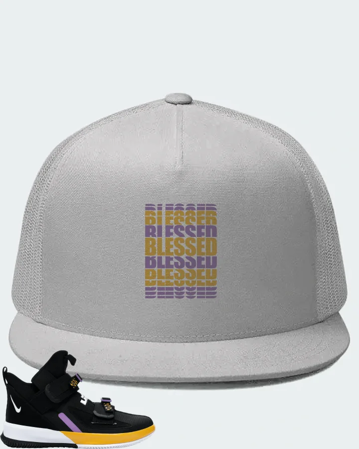 Nike LeBron Soldier 13 Sneaker Matching White Hat - BLESSED Many Times