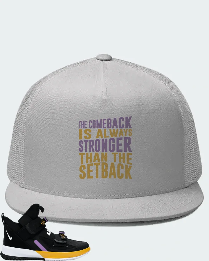 Nike LeBron Soldier 13 Sneaker Matching White Hat - The Comeback