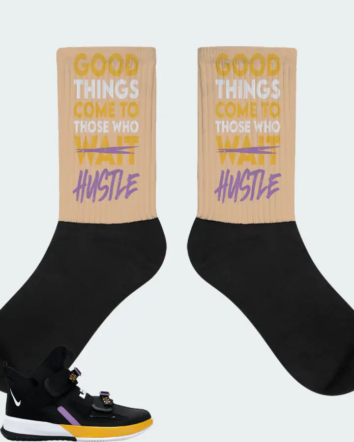 Nike LeBron Soldier 13 Sneaker Matching Cream Socks - Good Things Come