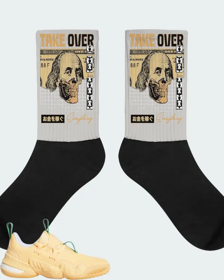 adidas Trae Young 1 Sneaker Matching Grey Socks - Take Over