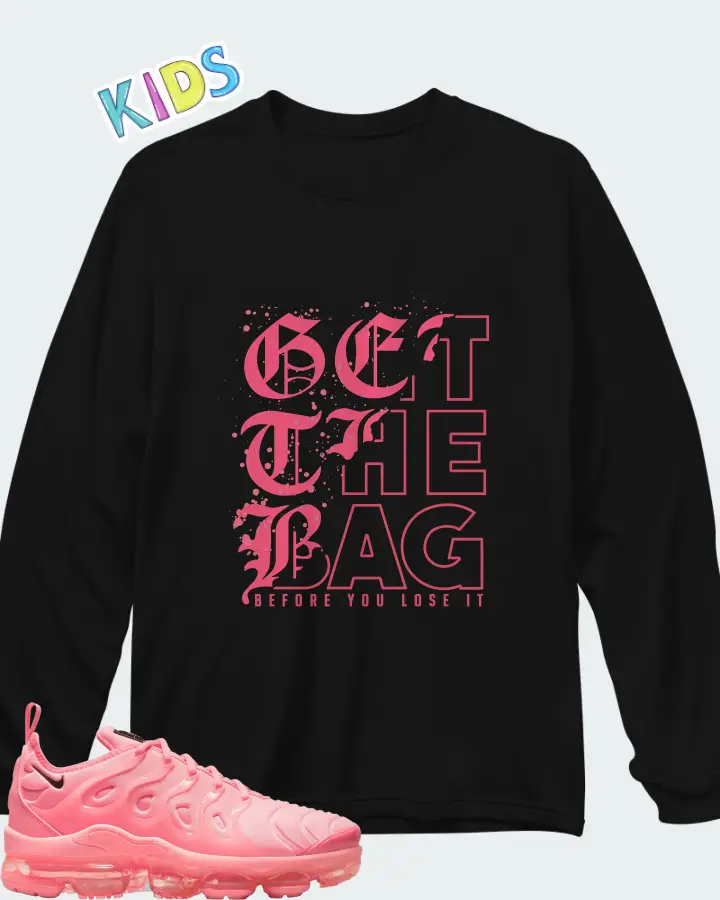 Nike Air VaporMax Plus Sunset Pulse Bubblegum (Women's) Matching Kid's Long Sleeve T-Shirt